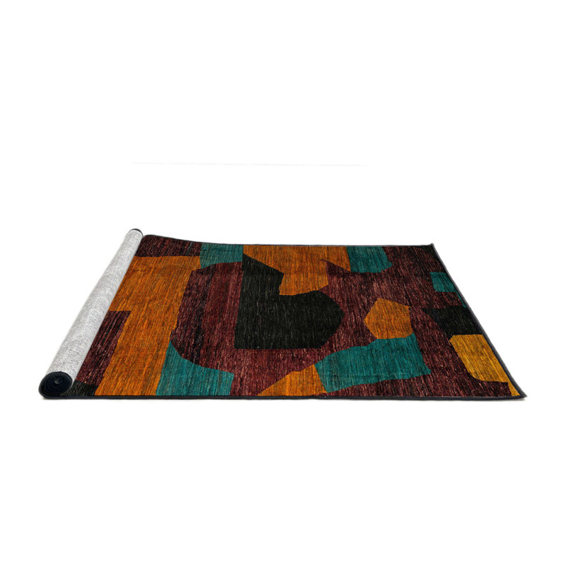 Angellia Abstract Indoor Rug, Round 8'