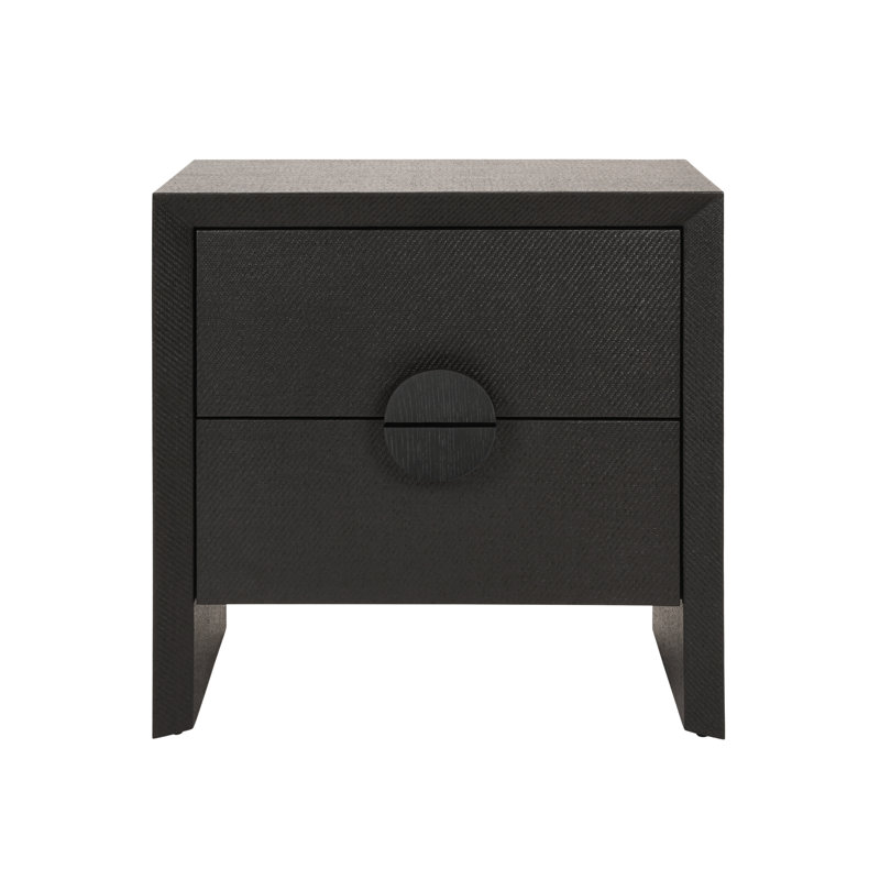 2 - Drawer Nightstand, Black