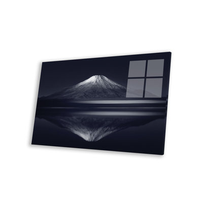 Reflet du Mont Fuji, reproduction sur verre acrylique