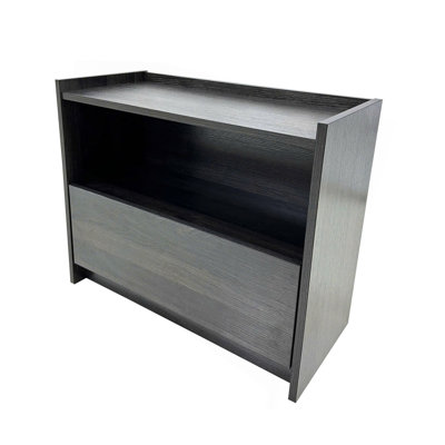 Table de chevet Robin en gris foncé