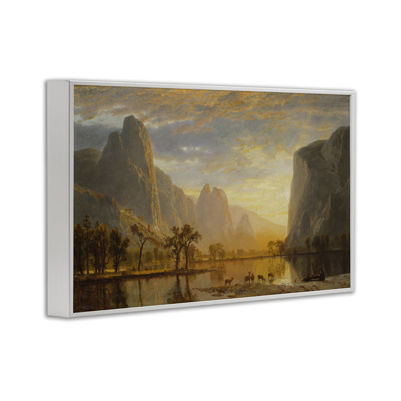 Art numérique classique sur toile de Yosemite par One1000paintings, Estampe numérique encadrée blanc bord de mer