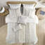 Ensemble d'édredon en coton avec chenille ivoire / grand-121771426-121771424