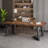 Walnut Rectangular Solid Wood desk-109514376