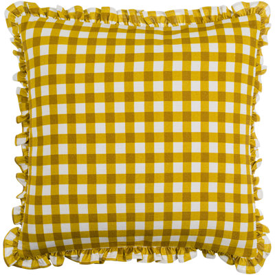 Zeppelin Plaid Cotton Throw Pillow