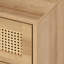 Anisjon & Rattan 2 Drawer Bedside Table-1317511179