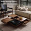 Pedestal Coffee Table with Storage