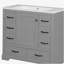 Ensemble de meuble-lavabo de 36 pouces, six tiroirs, séparateurs de tiroirs multifonctionnels, tablettes réglables-1195049555