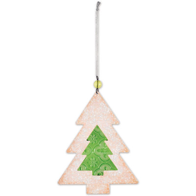 Ornement en forme d'arbre à biscuits Sugar - ensemble de 2