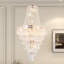 Lustre réglable en cristal avec chaîne suspendue