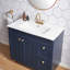 Ensemble de meuble-lavabo simple 36 po avec 2 portes et tiroirs Latay
