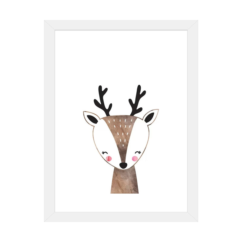 Scandi, impression d'art graphique, Papier encadré blanc, Blanc, H 24 po x l 16 po x P 1 po