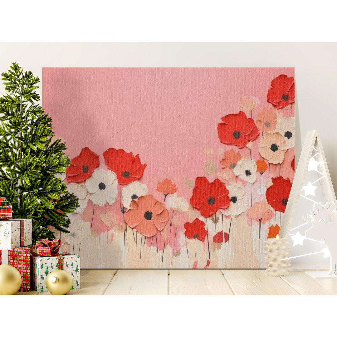 Poppy Canvas Wall Art, Floral Print, Gallery Wrapped, Modern Decor, Ready to Hang, Archival Quality, Statement Piece
