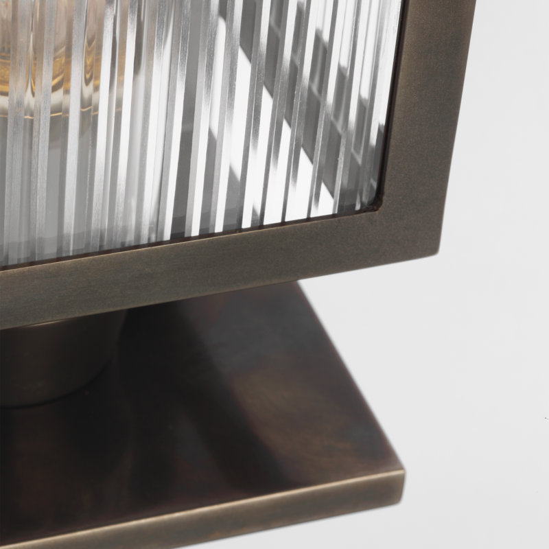 York Outdoor Sconce, Bronze, 16.25" H x 5" W x 5" D