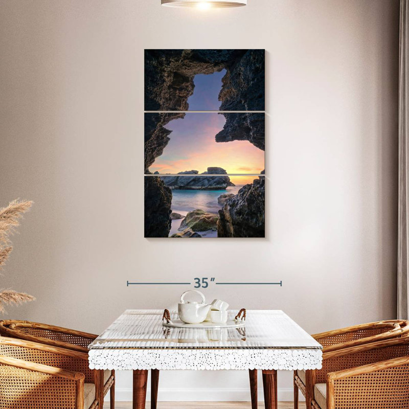 Gillard Sea Cave In Bermuda, 45" H x 28" W