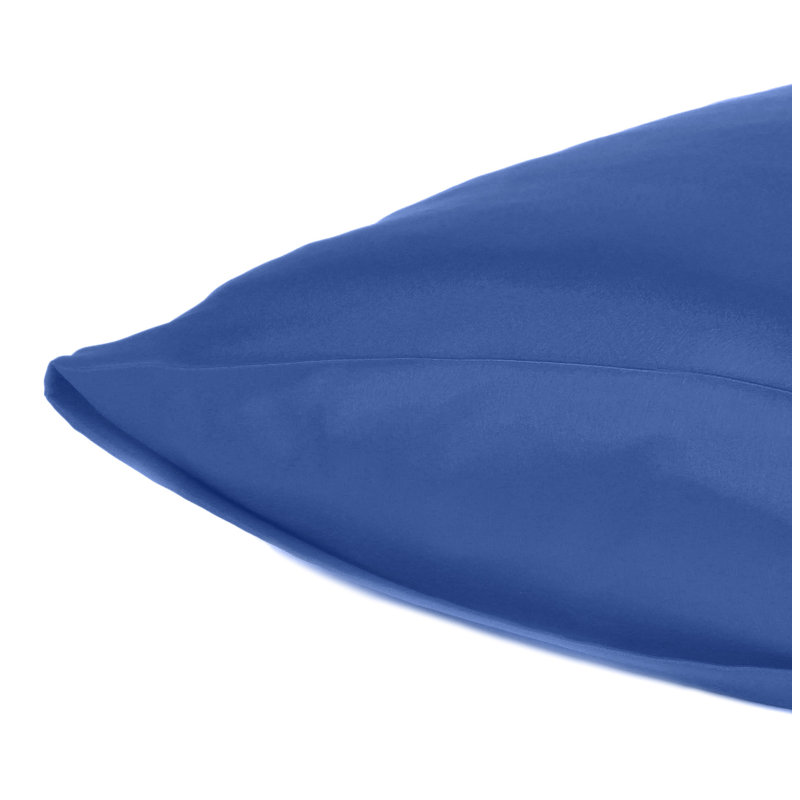 Taies d'oreiller en satin, Standard, Bleu marine
