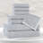 Destin Viscose Cotton Blend Medium Weight Textured Ribbed 8 Piece Towel Set-106837655