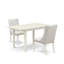 Ensemble de table de salle à manger avec plateau en bois massif Finish-106903925-106903923-122806370