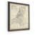 Toile avec cadre gris
