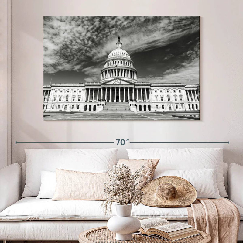Capitole des États-Unis, H 34 po x l 51 po