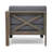 L-SHAPE SOFA SET, DARK GREY