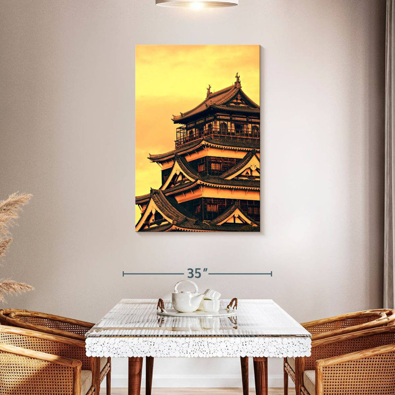 Lilie Hiroshima Castle, H 45 po x l 30 po