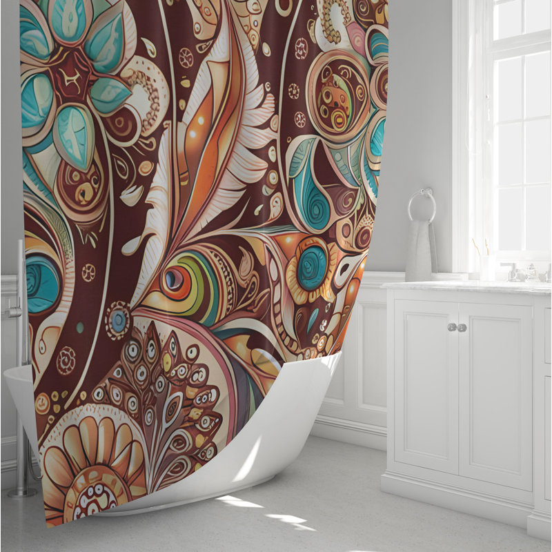 Rideau de douche Daberath, H 72 po x l 70 po