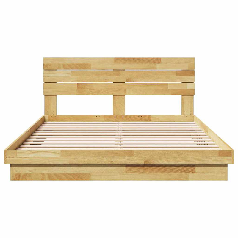 Solid Wood Bed, European Double (140 x 200 cm)