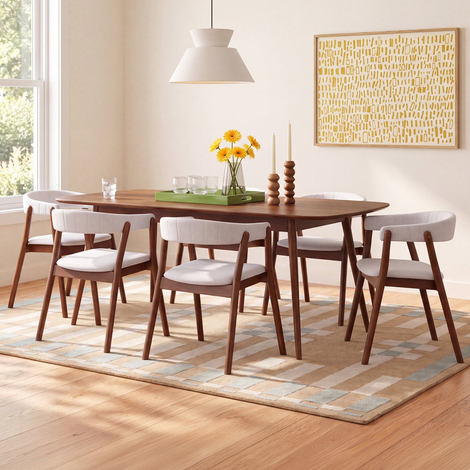 Shila 7 - Piece Extendable Dining Set