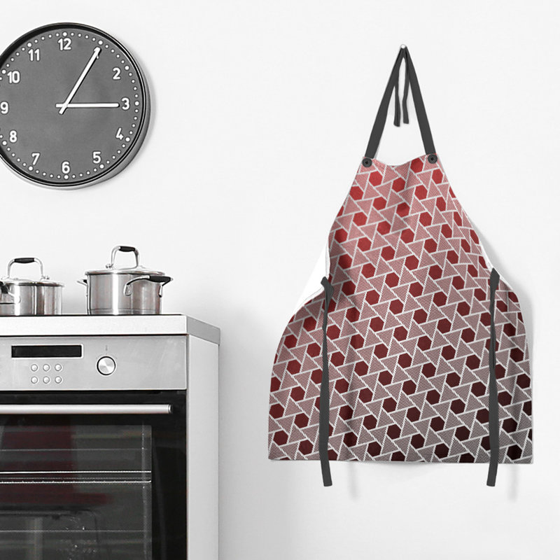 Katelyn Elizabeth Bib Apron, Black/Red