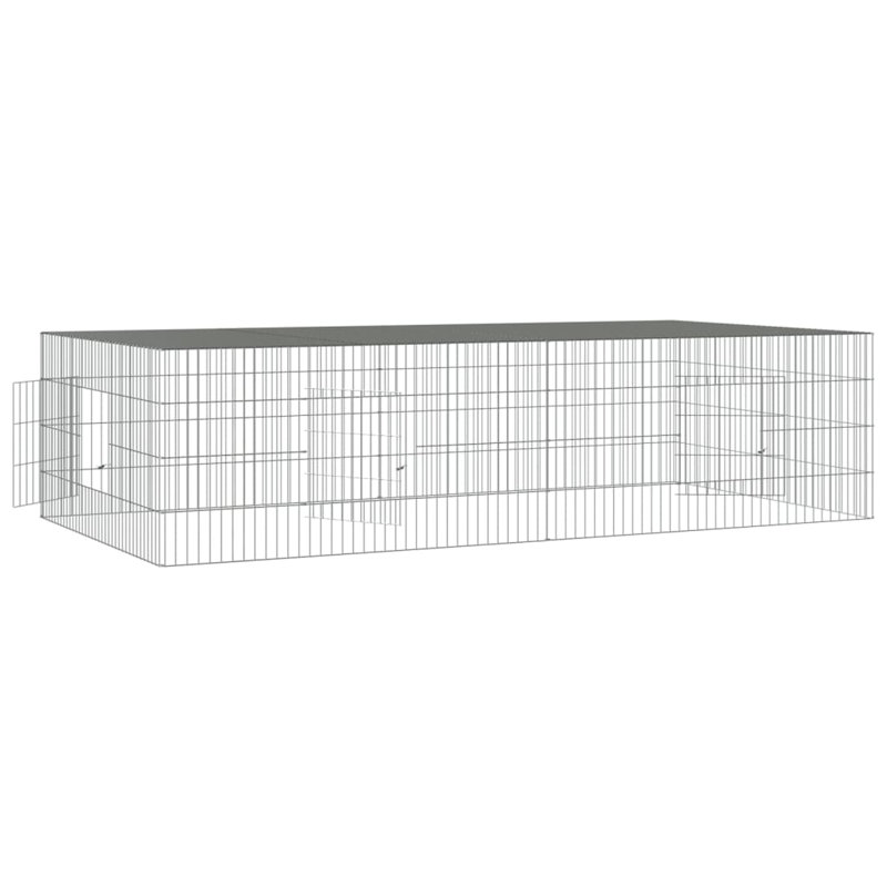 Dorfman Weather Resistant Rabbit Cage, 55cm H x 220cm W x 110cm D
