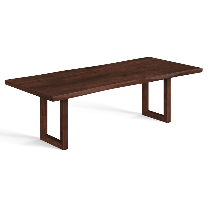 Maple Solid Wood Dining Table, Chocolate, 29" H x 72" W x 42" D
