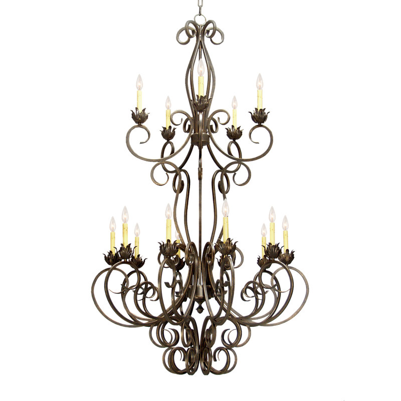 Alexis 15 - Light Dimmable Empire Chandelier