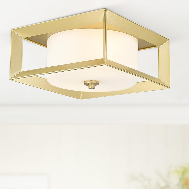 Keileb Flush Mount, Gold