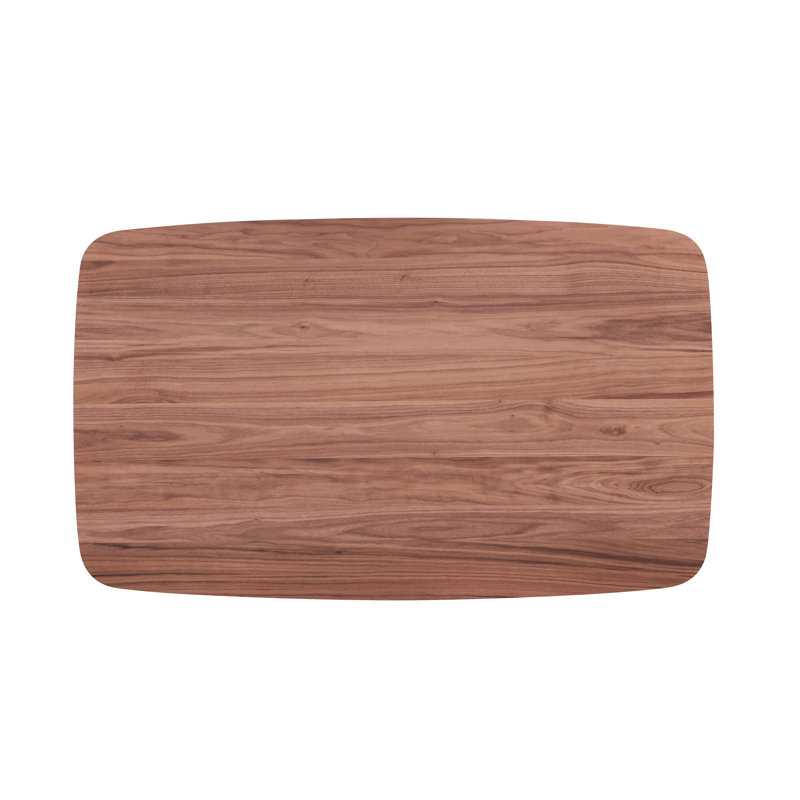 Ginny Walnut Finish Dining Table, 30.09" H x 63.09"L x 35.09"W