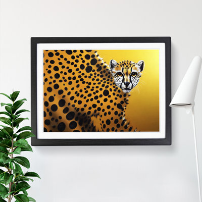 XH1022-6073X Modern Cheetah Abstract - Single Picture Frame Print