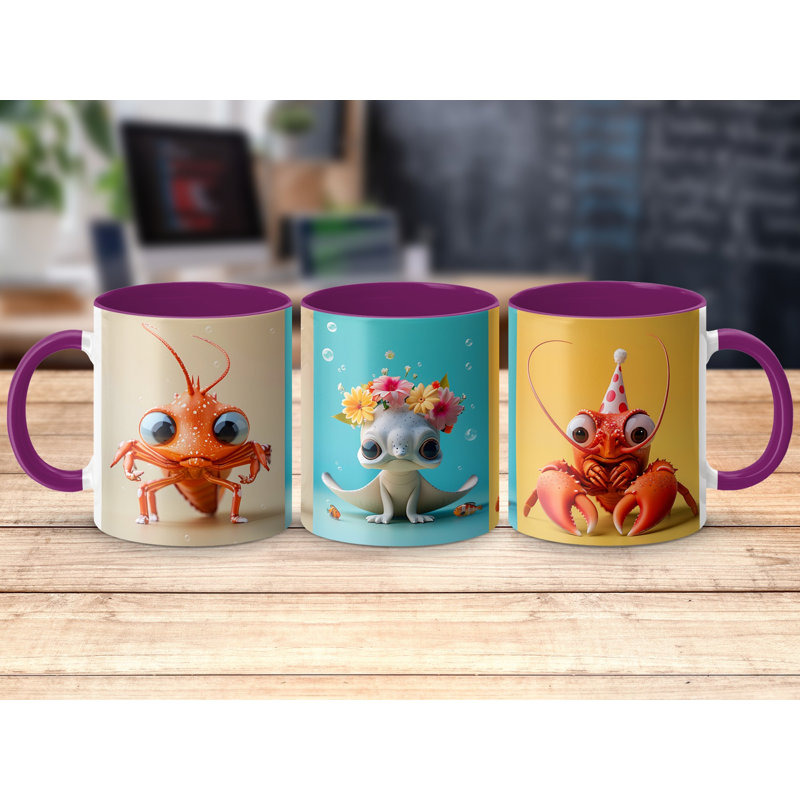 Ceramic Coffee Mug, Purple