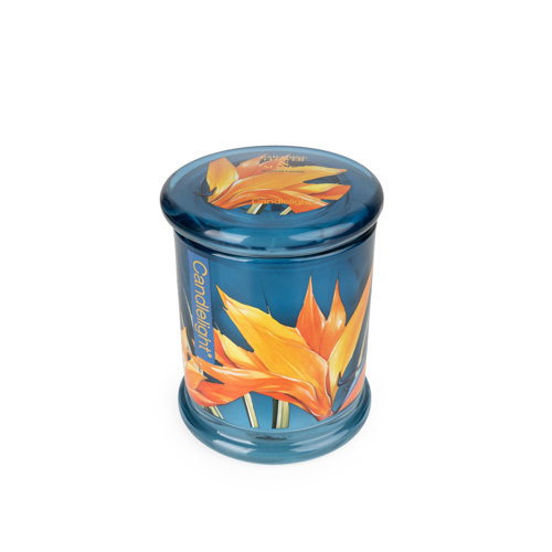 Scented Jar Candle with Glass Holder