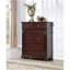 Commode 6 tiroirs Lyndon G09400-CH, cerise