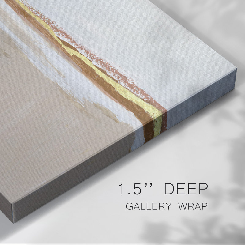 Gilded Expanse I-Gallery Wrapped Canvas, 12" H x 18" W