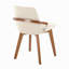 Chaise en bambou et tissu crème