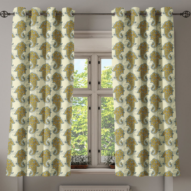 Sateen Blackout Curtains / Drapes Pair, 50" W x 54" L
