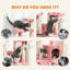 68 inches Cat Tree, Multi-Level Large Cat Tower Condo, Pink