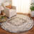 Chamber Power Loom Polypropylene Plastic; Polyester; Jute/Sisal Oriental Indoor Rug-301439135