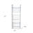 24" White And Gray Metal Baskets Wall Mounted Cubby Shelf