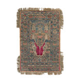 Wool Oriental Area Rug in Green