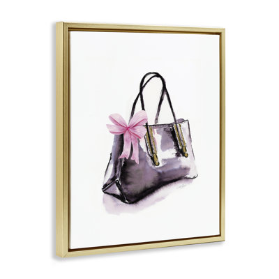 Luxe Purse with Ribbon Floating Frame, design by Stella Chang