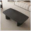 Table basse en panneau de fibres à densité moyenne avec finition en placage de frêne pour le salon, style rustique campagnard, design durable et spacieux
