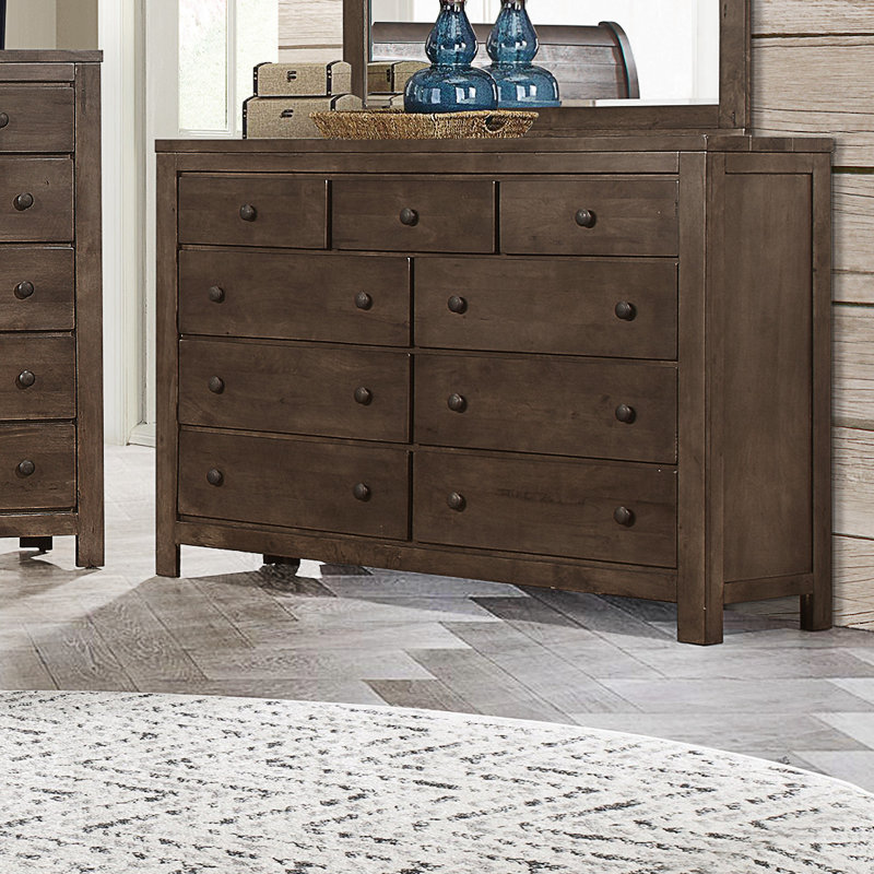 Geohagan 63" W 9-Drawer Double Dresser