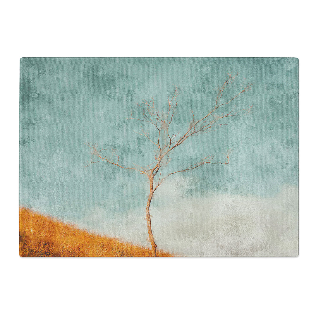 Tempered Glass Lonely Tree Chopping Board