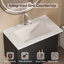 Meuble-lavabo mural 30 po avec comptoir d'évier, armoire à porte coulissante avec rangement-130515594